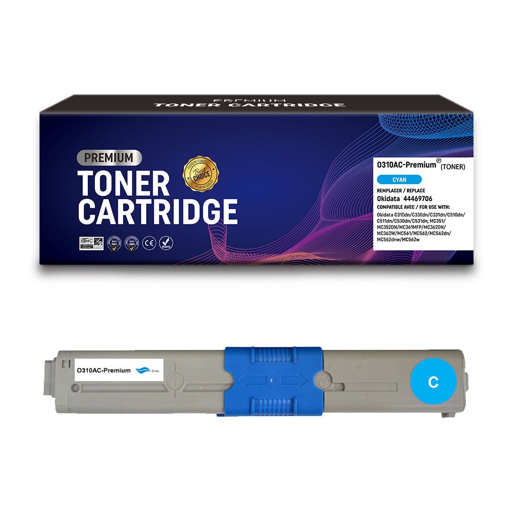Cartouche de toner Compatible OKI 44469706 Cyan 2000pages - KERA FRANCE Cartouche de toner Compatible OKI 44469706 Cyan 2000pages - KERA FRANCE